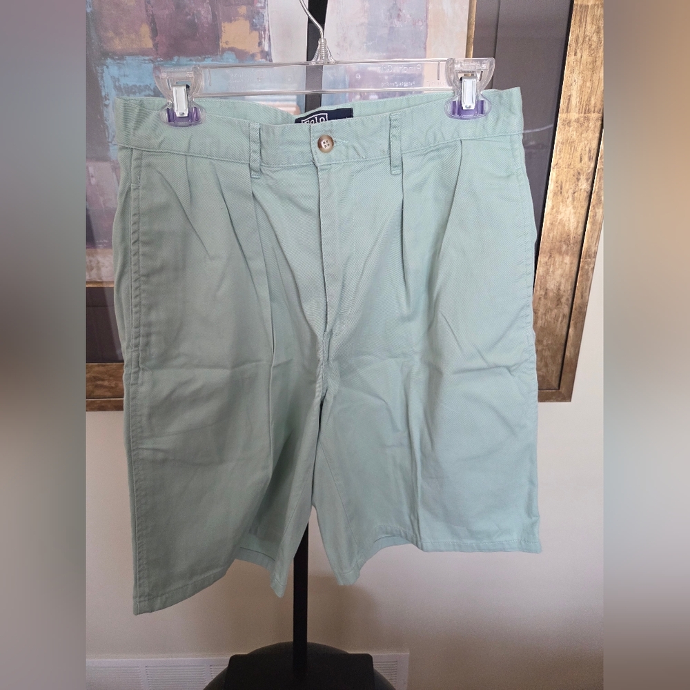 Vintage Polo by Ralph Lauren Mint Green Flat Front Shorts